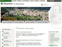 Tablet Screenshot of hausen-im-wiesental.de